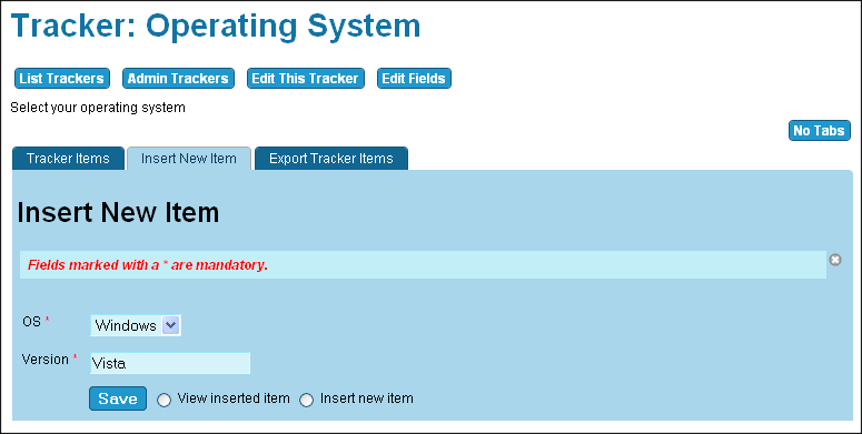 Tracker