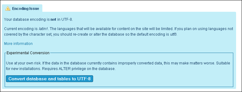 Encoding issue detected
