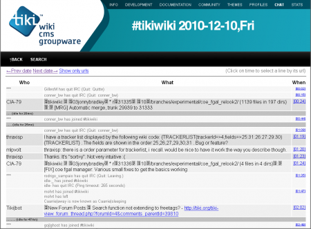 Tiki's #tikiwiki IRC log.