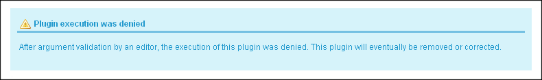 Plugin denied